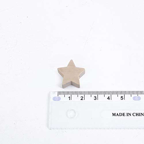ccHuDE 100 Pcs Star Shape Natural Wood Beads Unfinished Wooden Loose Beads Spacer Beads with Hole for Craft Jewelry Making ccHuDE