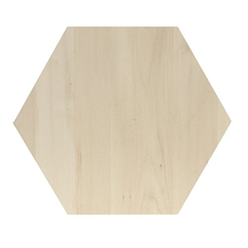 Walnut Hollow Basswood Hexagon Shape Wood Plaque Walnut Hollow