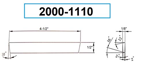 HHIP 2000-1110 HSS Cobalt Cut-Off Blade, 1/8" x 1/2" x 4-1/2" HHIP
