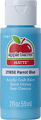 Apple Barrel Acrylic Paint in Assorted Colors (2 oz), 21185, Parrot Blue Apple Barrel