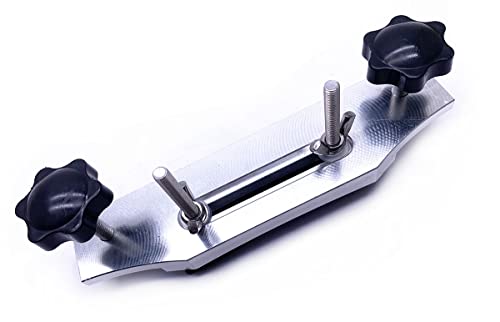 TUOREN 1 Set Acoustic Guitar Bridge Clamp 6 & 12 String Acoustic Guitar Bridge Repair Replace Tool with 2 Metal Blocks, L Wrench TUOREN