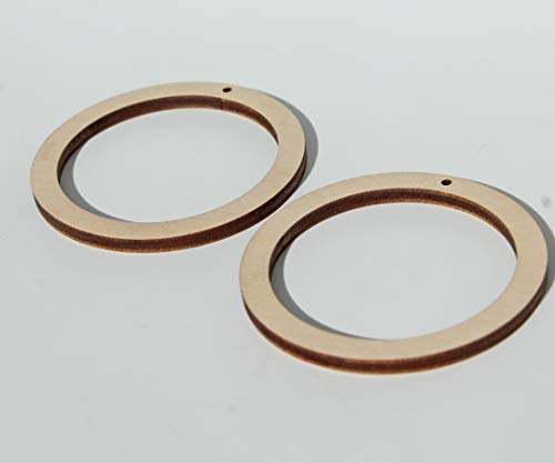 18 Unfinished Wood Laser Cutout Hollow Frame Earrings Jewelry Resin Acrylic Crafts Texan Wood Crafts