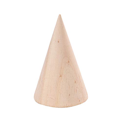 lasenersm 1 Piece Wood Cone Bracelet Holder Wooden Cone Jewelry Display Stand Cone Watch Holder Jewelry Display Stand Anklet Jewelry Display Stand lasenersm