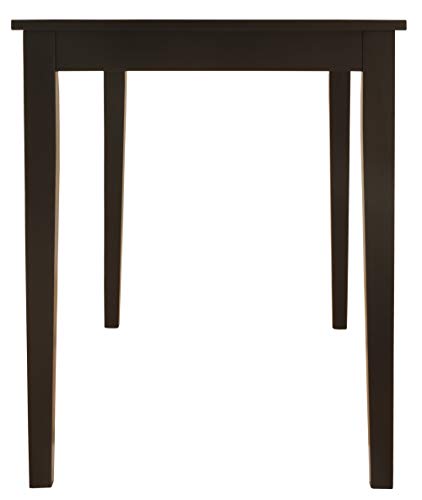 Signature Design by Ashley Kimonte Rectangular Dining Room Table, Black Signature Design by Ashley
