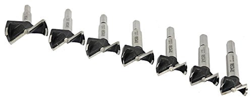 Ryobi A9FS7 7 Piece X Wing Woodworking Forstner Bit Set for Drill Press Use (Mountable Storage Case Included) Ryobi