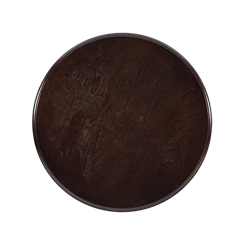 Powell 809-350 Espresso Round Accent Table 26"L x 26"W x 26"H Powell