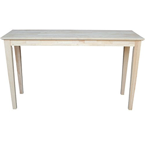 International Concepts Shaker Sofa Table, Unfinished IC International Concepts