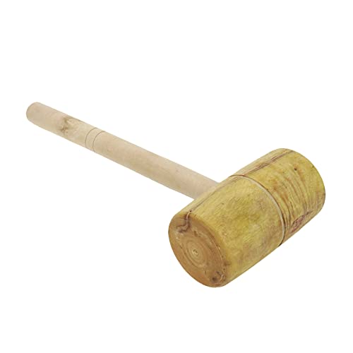 Bitray Wood Hammer Cross-stitch Mold Wood Mallet Wood Barrel Shaped Mallet Woodworking Hand Tool Bitray