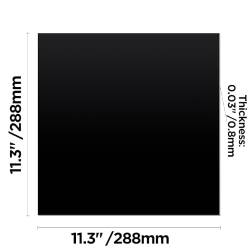 Frddiud Anodized Aluminum Sheet Metal 11.3 x 11.3 x 1/32 Inch Metal Plates Engraving Blanks for CNC Laser Engraving DIY Card, 0.8MM Thin Decorative Frddiud