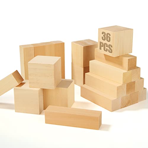 5 Pcs Carving Wood Blocks Whittling Wood Blocks Basswood Carving Blocks  Unfinished Soft Wood Set For Carving Beginners