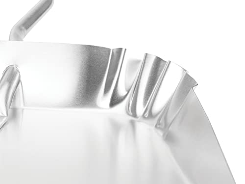 Performance Tool W30 17-Inch Aluminum Metal Dustpan with Wide Design and Double-Riveted Steel Handle for Heavy Duty Cleanups Performance Tool