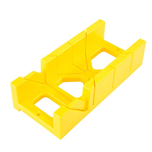 GreatNeck BSB14 12 Inch Mitre Box With 14 Inch Back Saw, Reinforced Steel Back Saw for Accurate Cutting, Receptacle Box Saw With Degree Cutting Guide Great Neck