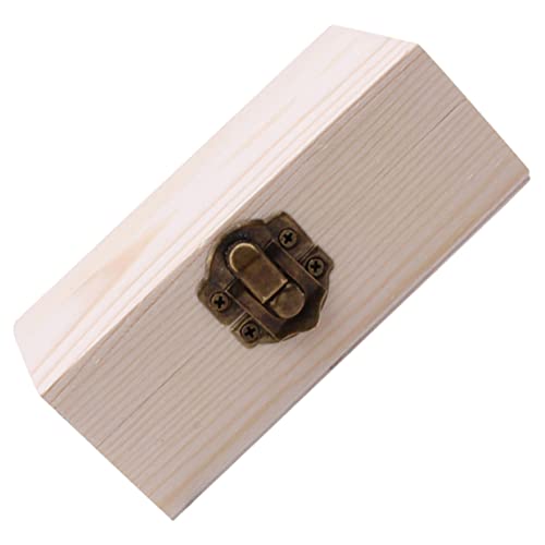 VOSAREA 3pcs Box wooden box book shelf decor unfinished wood crates desk topper wood jewelry case retro jewelry case jewelry storage table craft VOSAREA