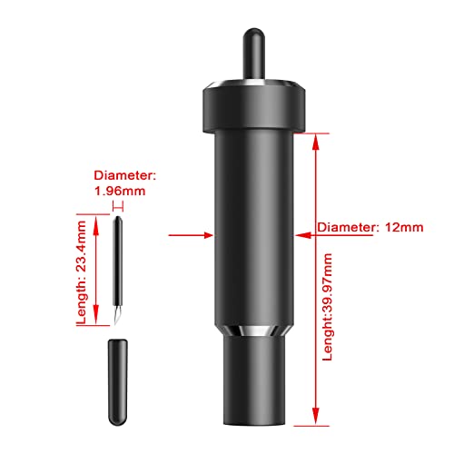 Explore Deep Cut Blade Compatible with Explore 3/Air 2/Air/One/Maker 3/Maker/Venture Aosry Deep Point Blade and Housing for Cutting Thick AOSRY