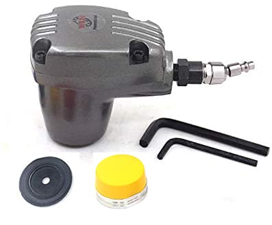 Compact Air Hammer Pneumatic Automatic Palm Hammer Handheld Air Dead Blow Hammer 1000 Stroke with Hard Plastic Hammer Tip Head for Leather Surface Jitterbug