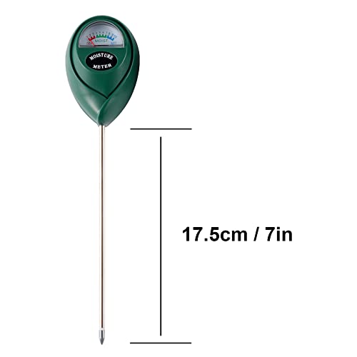 Fpxnb 2 Packs Soil Moisture Meter, Plant Water Meter for House Plants, Soil Tester Test Kit Soil for Garden Lawn Farm Indoor & Outdoor Use, No Fpxnb