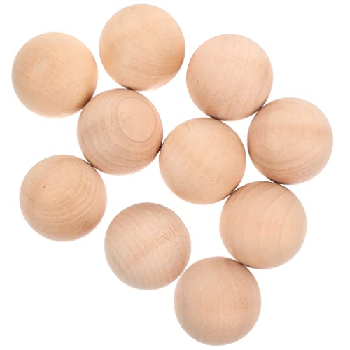 Operitacx 10pcs Wooden Ball Craft for Kids Natural Craft Balls Unfinished Wood Spheres Gse Bingo Balls Only Hardwood Balls Small Wood Balls Bingo Operitacx
