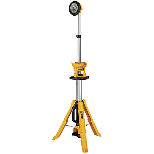 DEWALT 20V MAX LED Work Light, 3000 Lumens of Brightness with 3 Modes, Tripod Base, Bare Tool Only (DCL079B) DEWALT