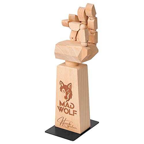 HNEEDS Signature Custom Laser Engraved beech wood Headset Stand & Game Controller Holder: The Perfect Gaming Accessory And Gift For Gamers 1,2,3 Or 4 HNEEDS