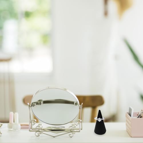 MAGICLULU 10pcs Natural Wood Cone Ring Display Stand Wooden Cone Jewelry Holders Unfinished DIY Craft Cone Jewelry Display Cone for Girls Women DIY MAGICLULU