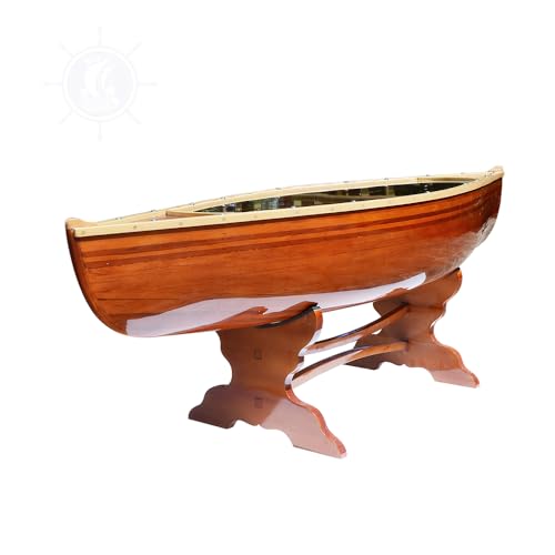 Wooden Boat USA Wooden, 5-Feet Canoe Table, Brown Wooden Boat USA