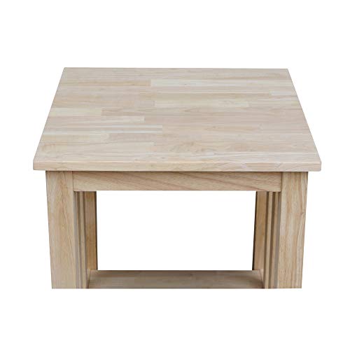 International Concepts Mission Tall End Table, Unfinished IC International Concepts