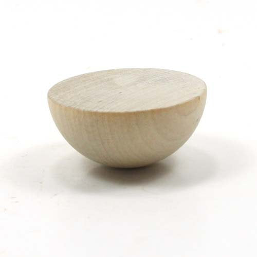 Mylittlewoodshop Pkg of 12 - Split Ball - 1 inch in diameterand 1/2 inch thick unfinished wood (WW-CPB100-12) Unique Wood Shapes
