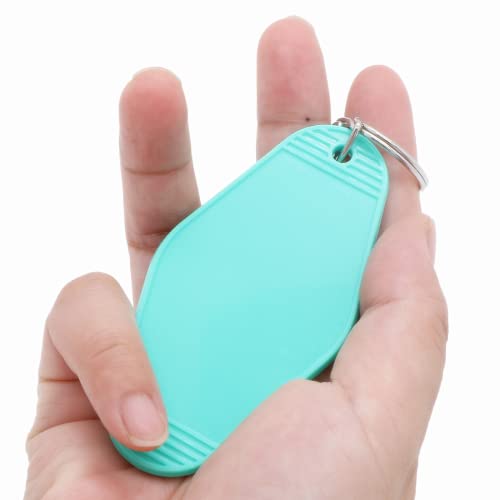 Nwsrayu 10pcs Blank Hotel Keychains Bulk Vintage Motel Keychain Vinyl HTV printing Keychains DIY Keychain tags (Mix 10) Nwsrayu