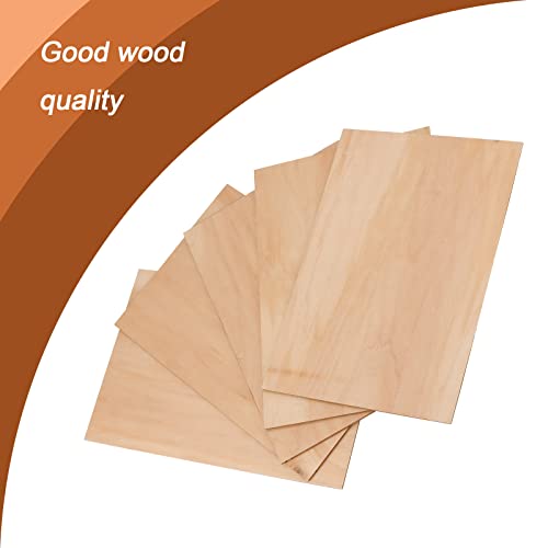 MAHIONG 20 Pack 12 x 8 x 1/8 Inch Basswood Sheets, Rectangular Plywood Balsa Wood Sheet Unfinished Craft Blank Wooden Pieces Board for DIY Ornaments MAHIONG