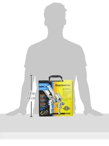 DeVilbiss 802342 StartingLine HVLP Gravity Spray Gun Kit, 2.7, Factory DeVilbiss