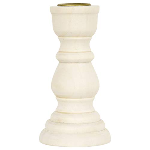 Koyal Wholesale Unfinished Wood Taper Candlestick Holders, 12 Pack Bulk Set, 4 Assorted Sizes, 11, 9, 6.75 and 4-Inches Koyal Wholesale