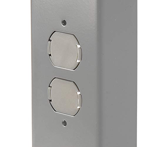 Global Industrial Mobile Adjustable Height C-Channel Leg Workbench, Maple Butcher Block Square Edge, 60" Wx30 D, Gray Global Industrial