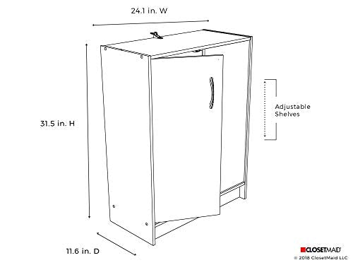 ClosetMaid, Dark Cherry 1307 Stackable 2-Door Organizer ClosetMaid