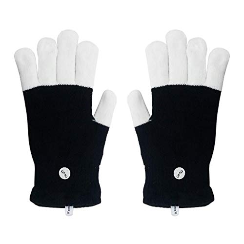 Luwint Children LED Finger Light Up Gloves - Glow Flashing Cool Fun Toys for Kids, Boy Girl 7-12 Years Luwint