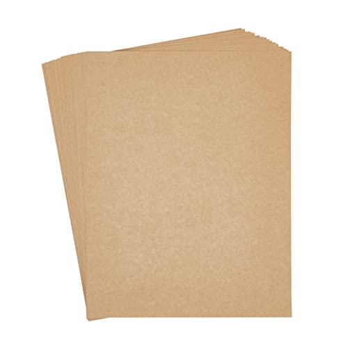 Best Paper Greetings 48-Pack Kraft Paper Sheets for Wedding, Brown Cardstock for Party Invitations, Announcements, Drawing, DIY Projects, Arts and Best Paper Greetings