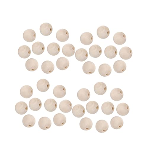 KALLORY 200pcs Small Wooden Beads Spacer Loose Beads Wooden Charm Beads Wood Craft Beads Jewelry Making Beads Wood Loose Beads Unfinished Spacer KALLORY