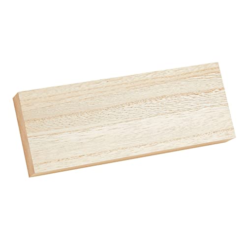 4 Pack Unfinished MDF Wood Rectangles for Crafts, 1 Inch Thick Rectangle Wooden Blocks for Crafting (3 x 8 in) Bright Creations