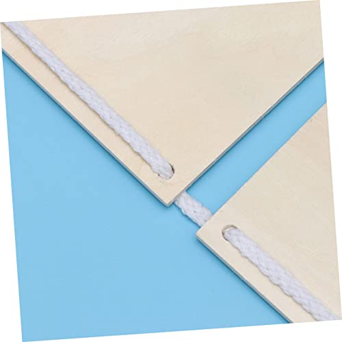 FUNOMOCYA 2 Pcs Rustic Wood Plaque Unfinished Wood Plaque Wood Embellishments for Crafts Store Wood Plaque Wall Display Board Blank Wooden Hanging FUNOMOCYA