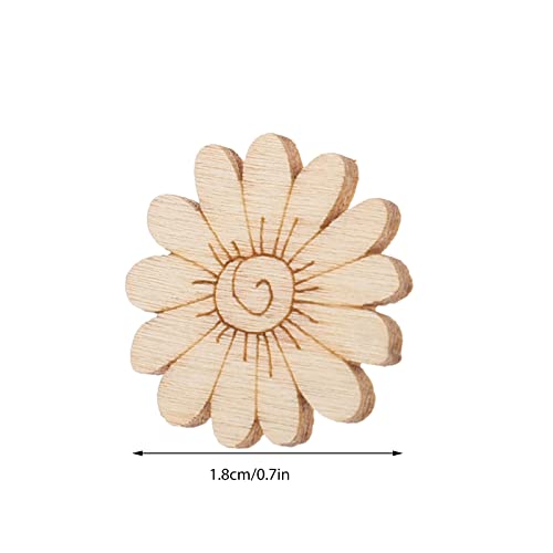 TOYANDONA 200pcs DIY Graffiti Wood Chips Wood Cutouts for Crafts Unfinished Wood Cutouts Wooden Shapes to Paint Flowers Fall Leaves for Crafts TOYANDONA