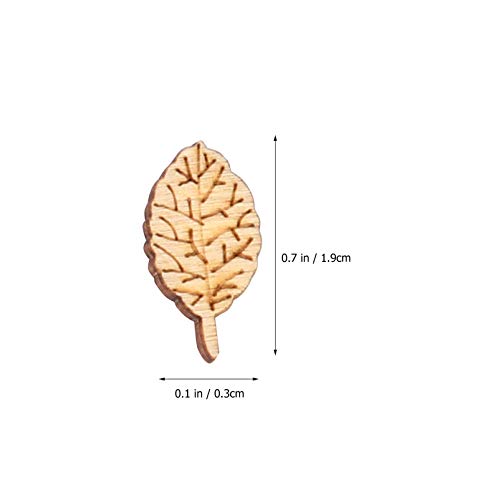 EXCEART 200pcs Unfinished Wood Cutout Set Rustic Wood Forest Animal Leaf Mushroom Craft Pieces Slice Embellishment for Home Wedding Decor DIY Jewelry EXCEART