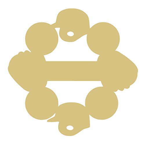 Baseball Wreath Cutout Unfinished Wood Sports Themed Locker Room Door Hanger MDF Shape Canvas Style 2 (24") Diverse Woodworking