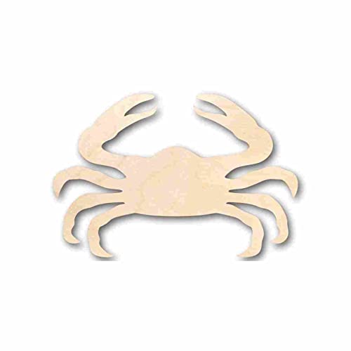 Unfinished Wood Crab Shape - Ocean - Nursery - Craft - up to 24" DIY 18" / 1/2" 24 Hour Crafts