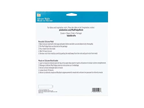Mod Podge Alphabet, Set of 2 7 1/2" x 12 3/4" Silicone Casting, DIY Arts Epoxy Mold, Clear Resin Craft Supplies and Materials, 25293 Mod Podge