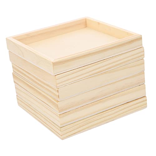  Craft Board 6Pcs Puzzle Blocks Tray, Unfinished Wood Serving  Tray for Weddings Home Decor& Craft Projects Art Supply Blank Signs for  Crafts1