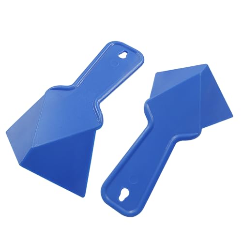 Moicstiy Drywall Trowel Plastic Inside Corner Trowel Tool for Drywall Tools Corner Trowel Building scraping(Blue) Moicstiy