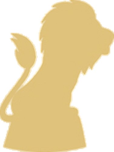 Circus Lion Cutout Unfinished Wood Trained Animal Tiger Mane Carnivore MDF Shape Canvas Style 1 Diverse Woodworking