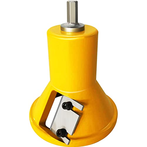 VEVOR Tenon Cutter, 1.5" / 38 mm Diameter, Premium Aluminum & Steel Log Furniture Cutter, with Dual Straight Blades & Button Screws Home Master Kit, VEVOR