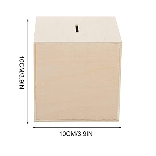 DIY Money Box Wooden Pirate Wooden Box 3Pcs Unfinished Wood Money Box Wood Change Box for Kids Painting Art and Crafts Supplies Wooden Puzzle Box Toyvian