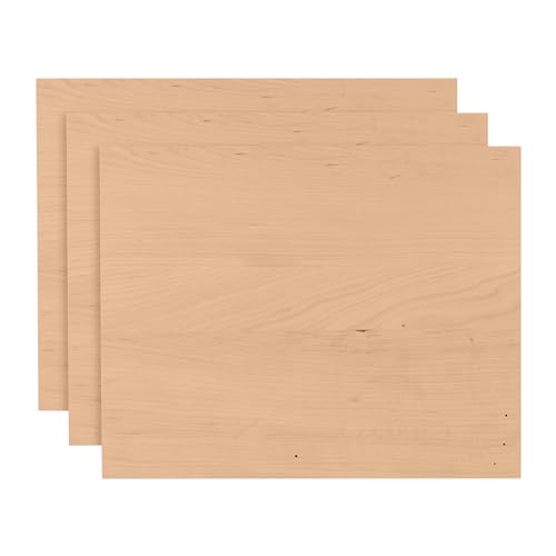 Walnut Hollow Heavy-Duty, Project Ready, Edge-glued Board, Cherry, 11" x 14" x 3/4", (Pack of 3) for Your Small Business, Home DIY, Decor, or Craft Walnut Hollow