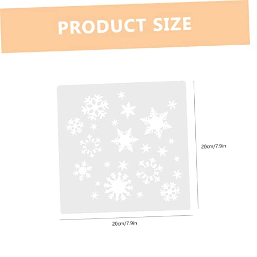 VILLCASE 4pcs Painting Template Wall Door Painting Stencil Wood Burning Stencils Cookie Stencils Christmas Stencils for Painting Kids Decor Stencils VILLCASE